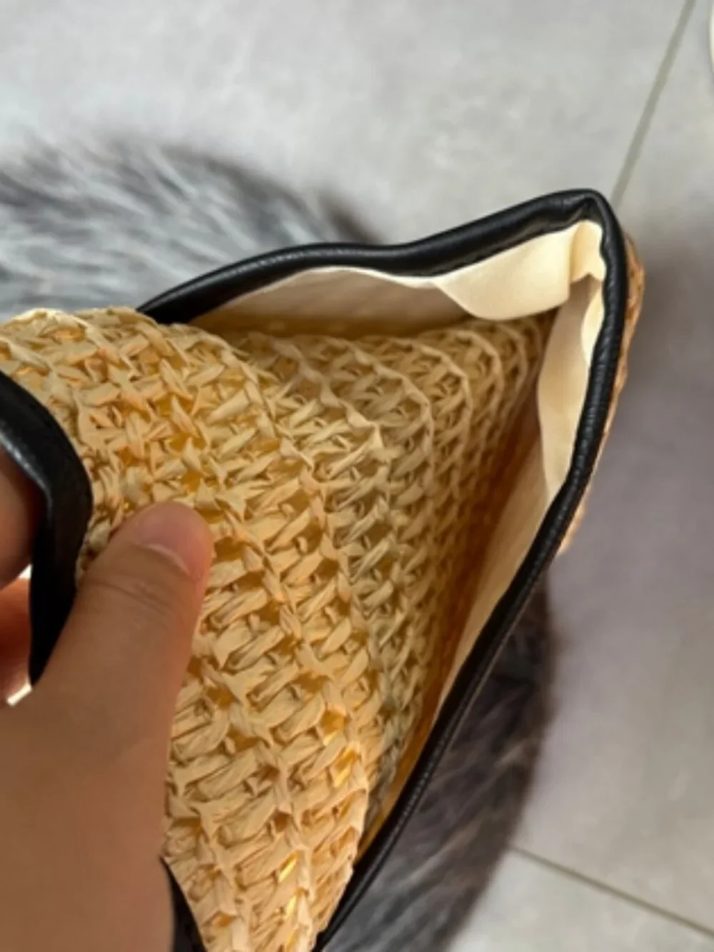 🧿Yves Saint Laurent🧿 straw woven tote bag